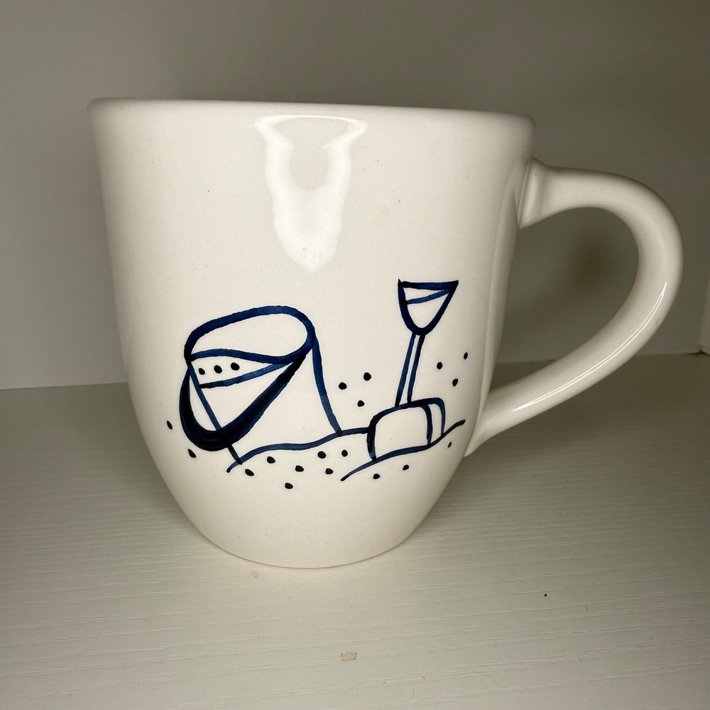 At Home International‎ By the Sea Trish Richman Beach Bucket Shovel Mug 1999